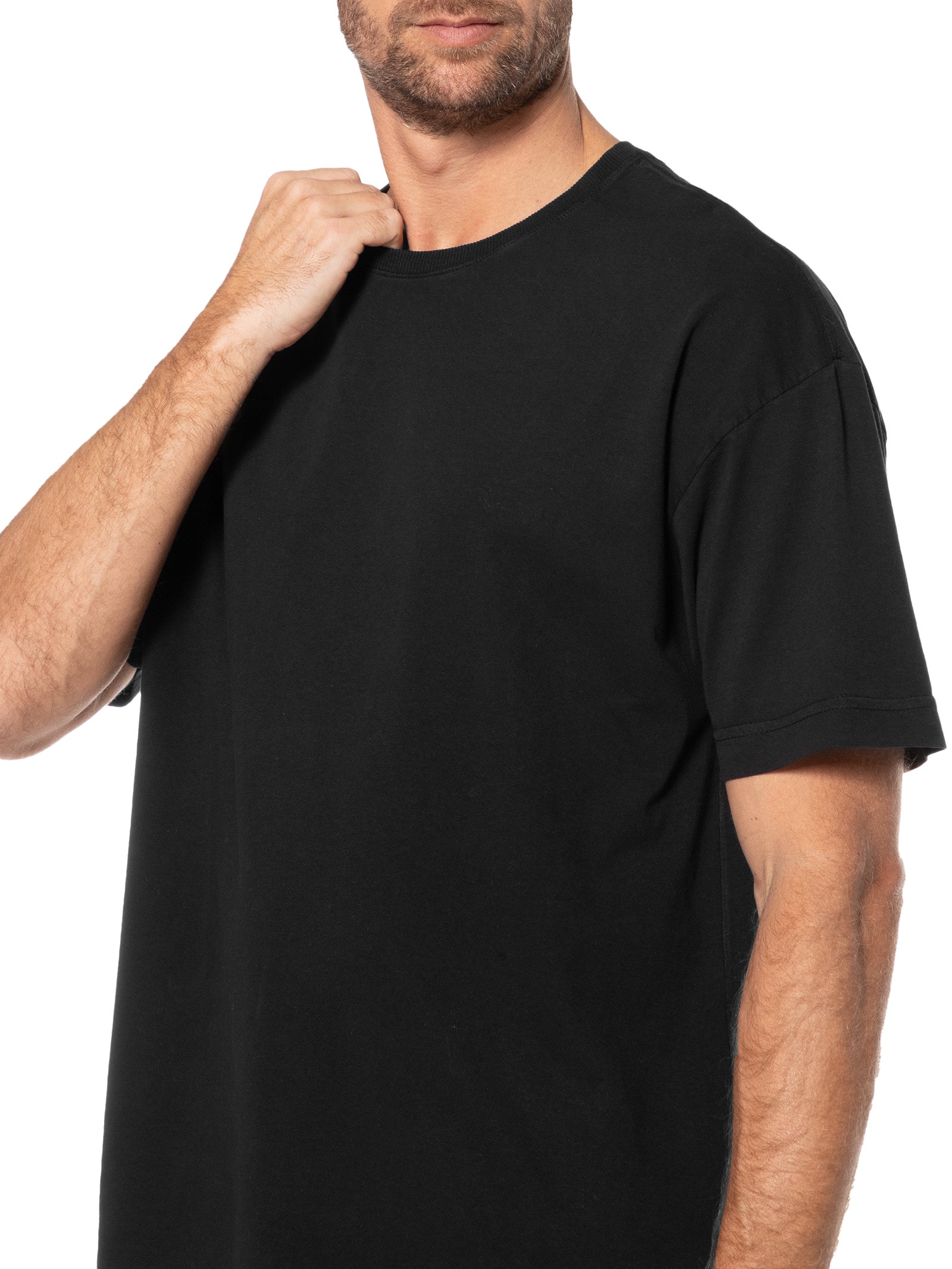 Camiseta Masculina Over Sized Preto Basiq Men