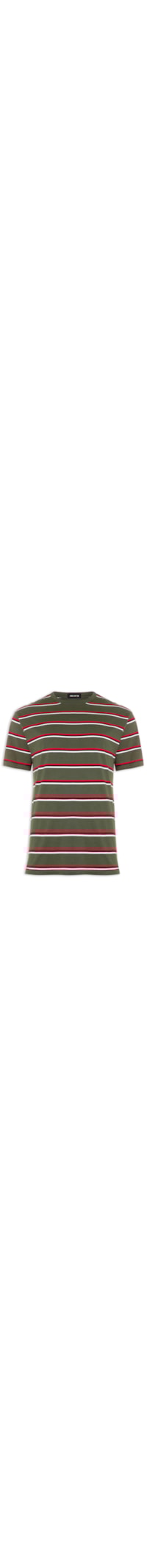 Camiseta Masculina Over Tropical Stripes - Verde
