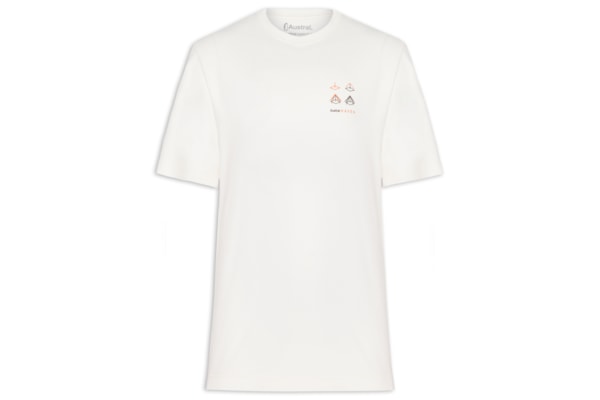 Camiseta Masculina Oversized Estampa Haven - Branco