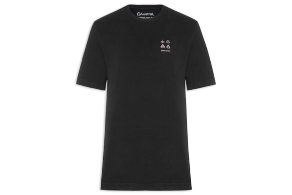 Camiseta Masculina Oversized Estampa Haven - Preto