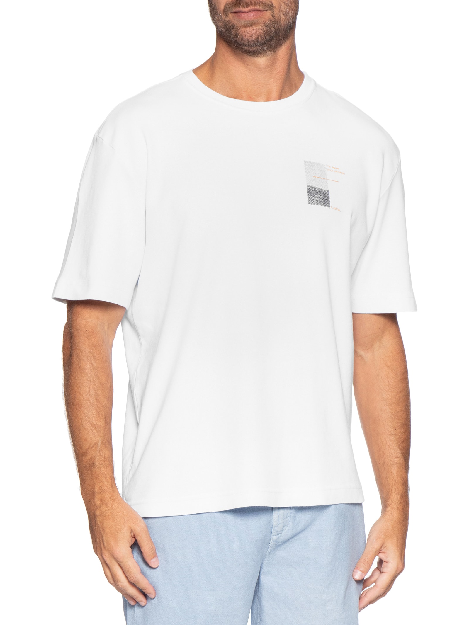 Camiseta Masculina Oversized Estampa Legend II Branco Austral