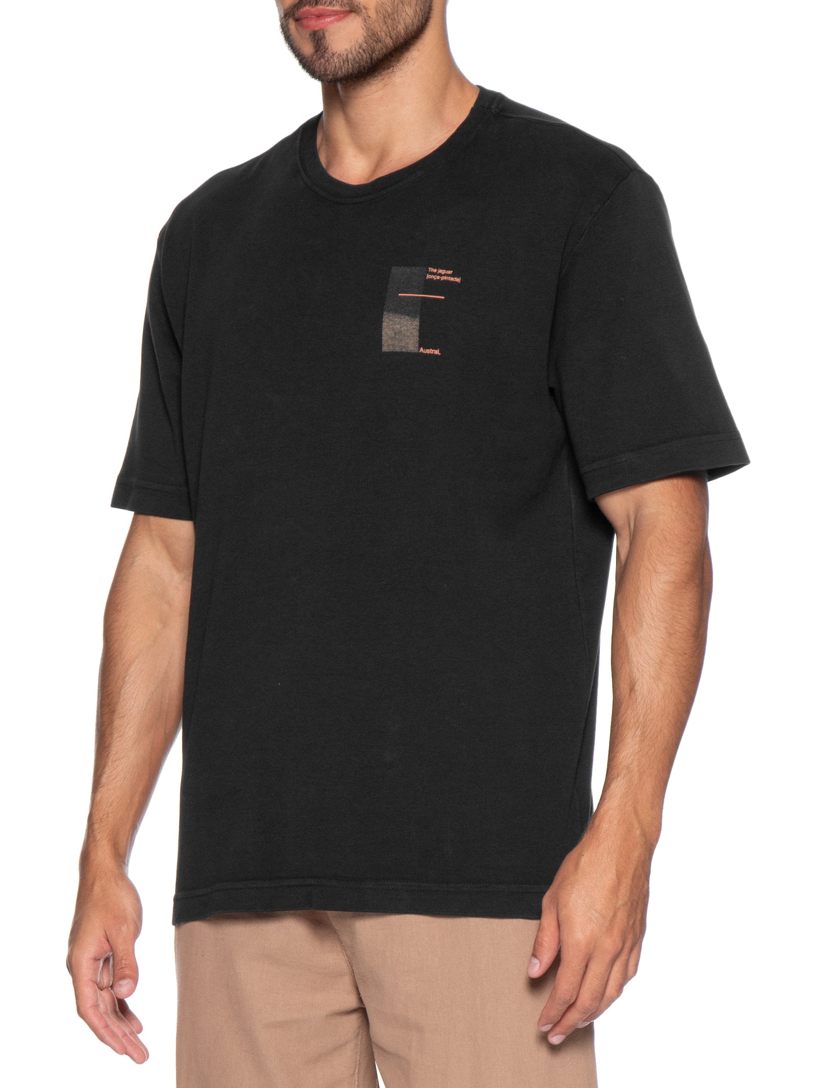 Camiseta Masculina Oversized Estampa Legend II Preto Austral