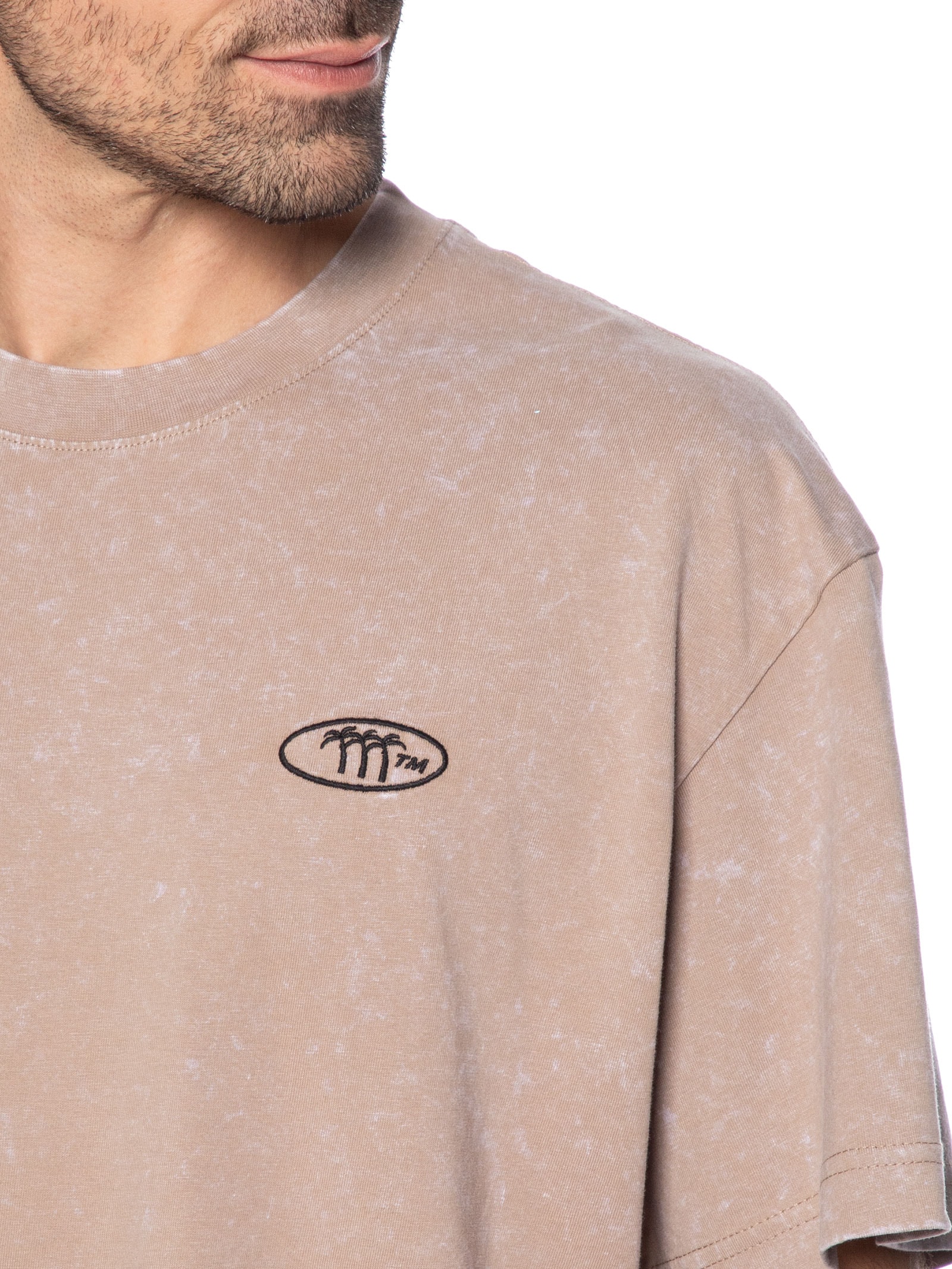 Camiseta Masculina Oversized Fit Bege Jack & Jones