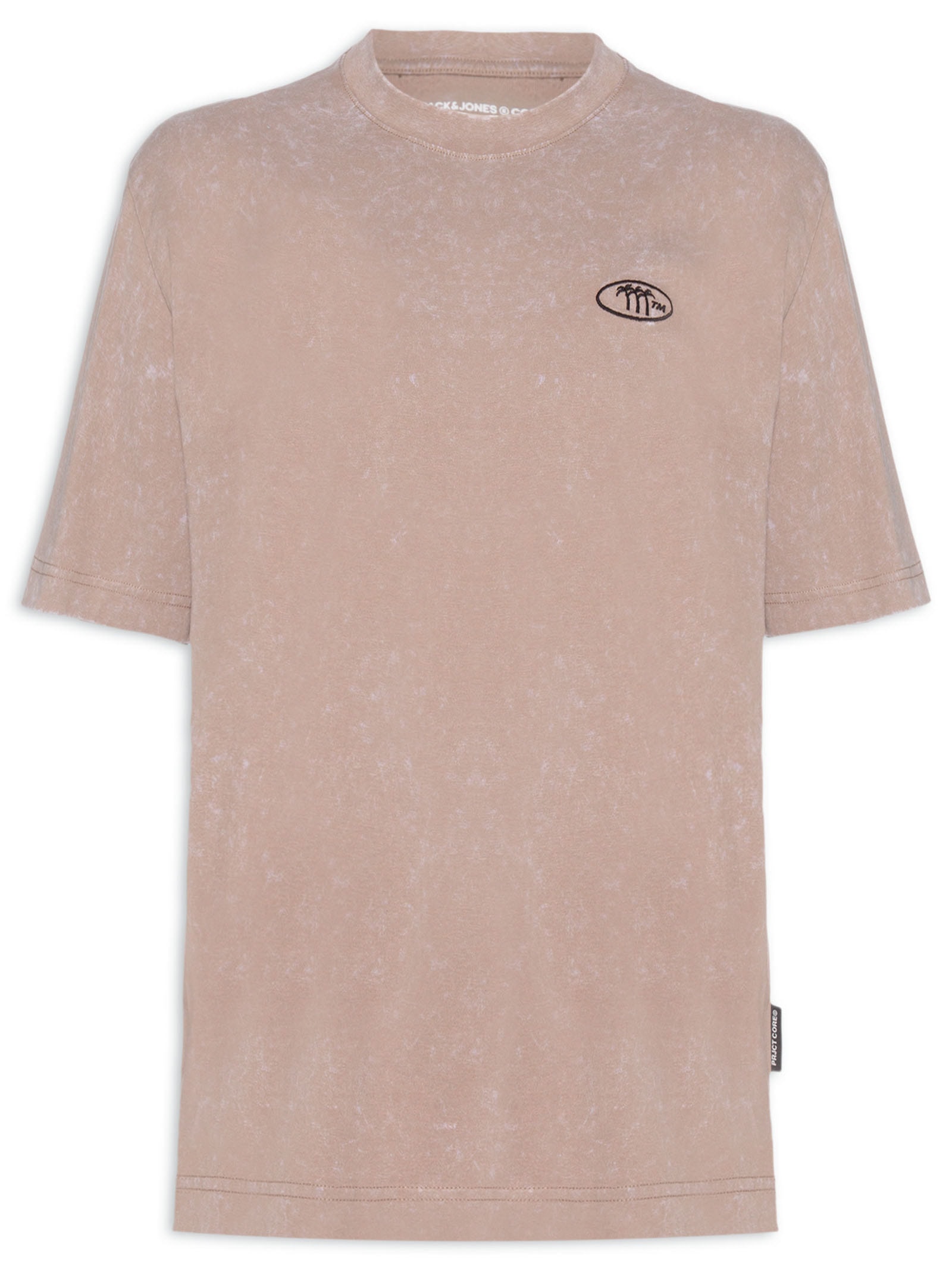 Camiseta Masculina Oversized Fit Bege Jack & Jones