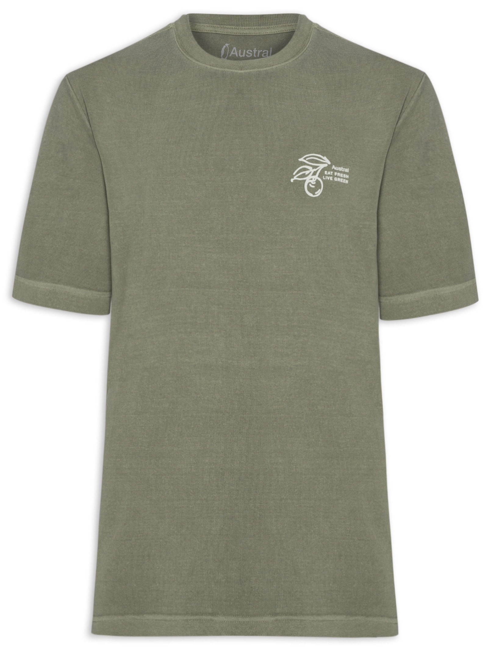 Camiseta Masculina Oversized Fresh Verde Austral