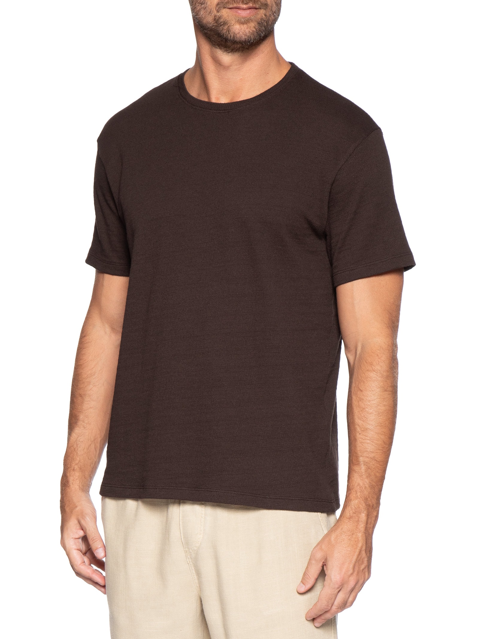 Camiseta Masculina Oversized Fuji Marrom Austral