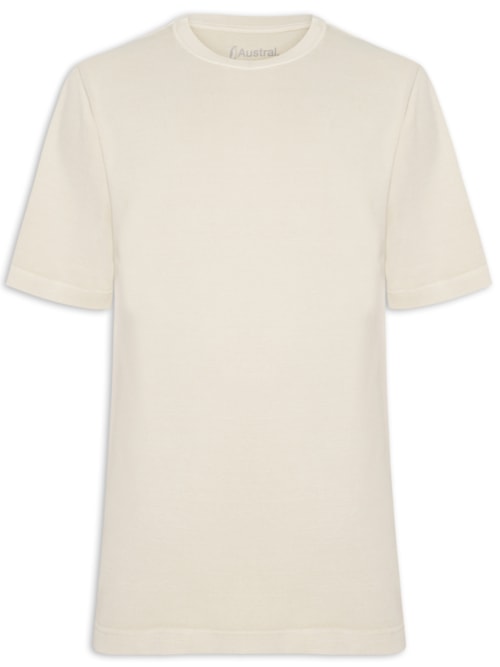 Camiseta Masculina Oversized Heavy Stone – Bege