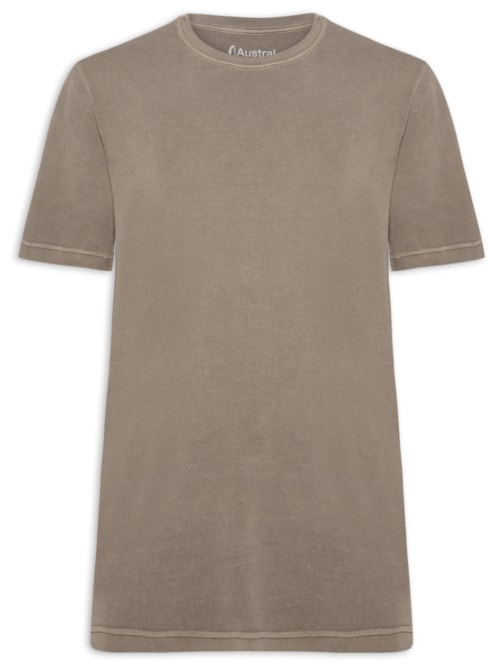 Camiseta Masculina Oversized Heavy Stone – Marrom