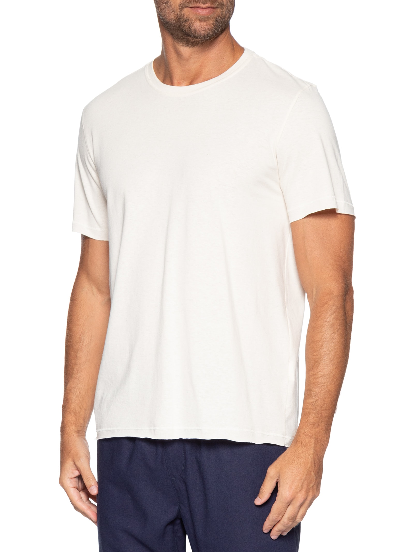 Camiseta Masculina Oversized Hemp Sumatra Branco Austral