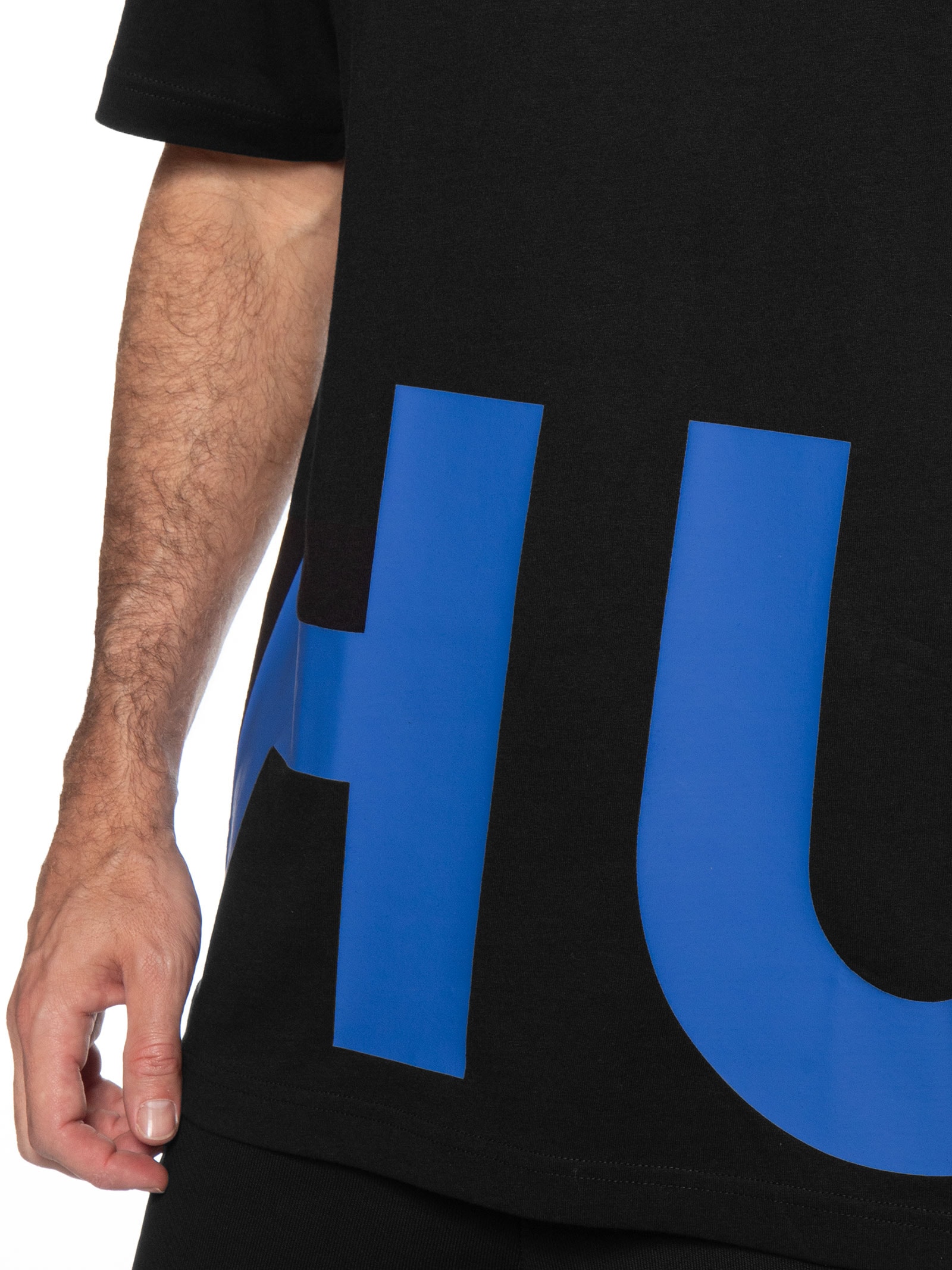 Camiseta Masculina Oversized Large Nannavaro Preto Hugo