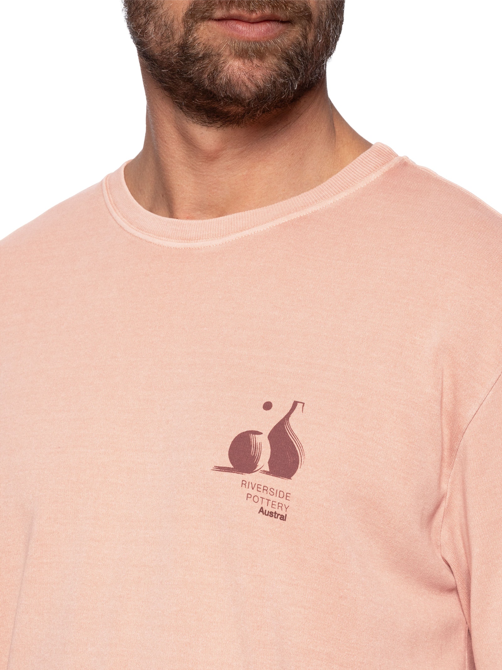 Camiseta Masculina Oversized Pottery Laranja Austral