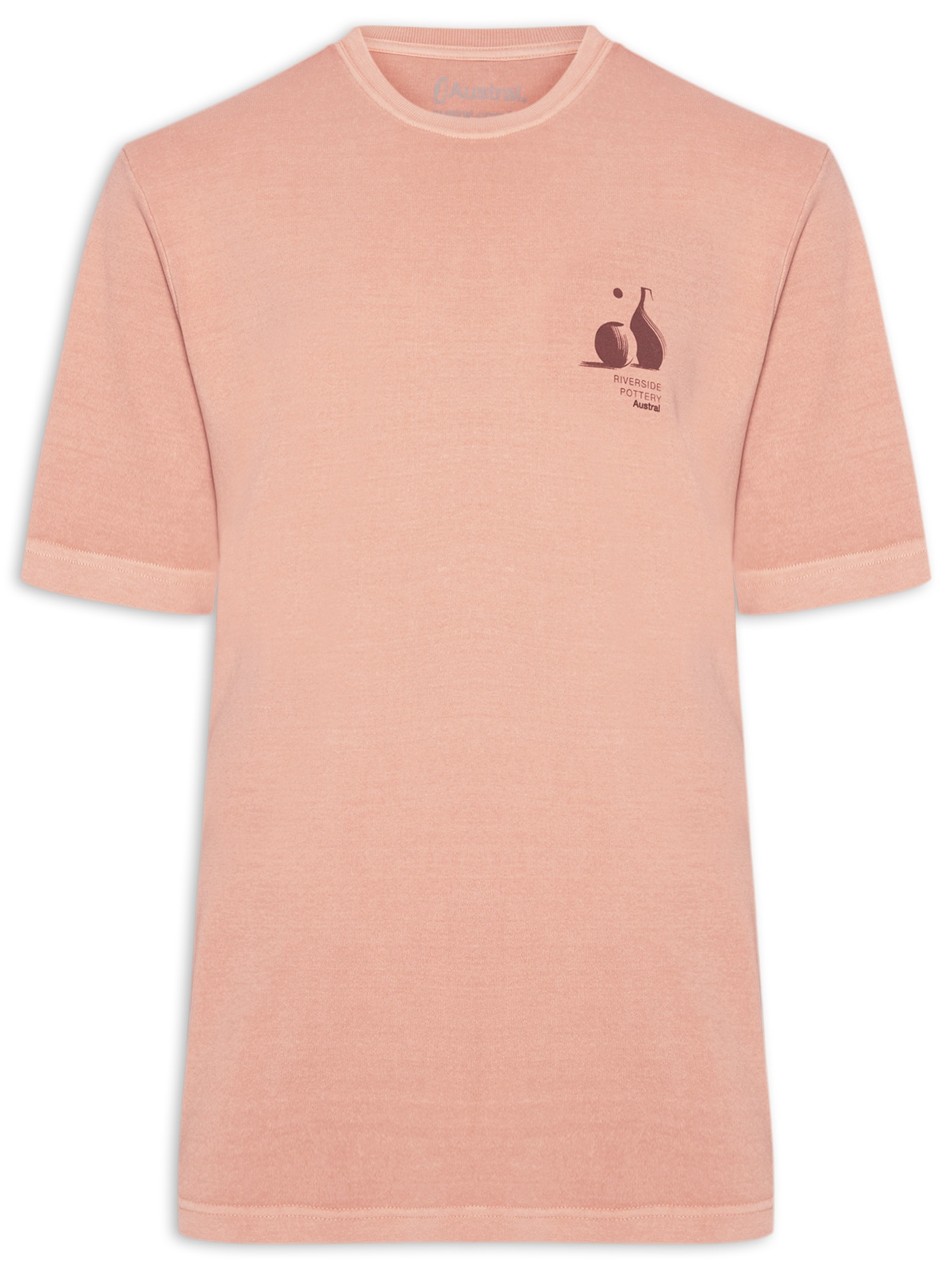 Camiseta Masculina Oversized Pottery Laranja Austral
