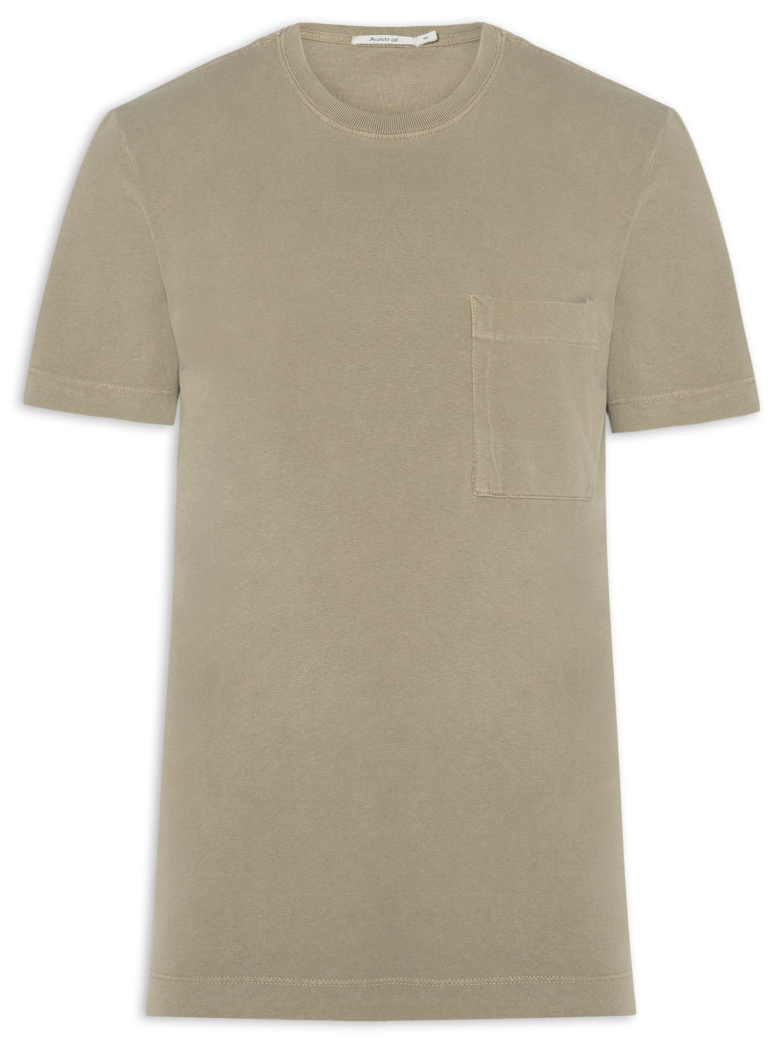 Camiseta Masculina Oversized Pralong Bege Austral