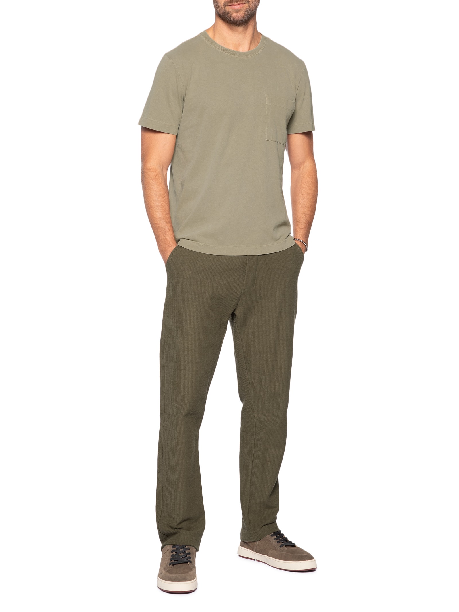 Camiseta Masculina Oversized Pralong Bege Austral