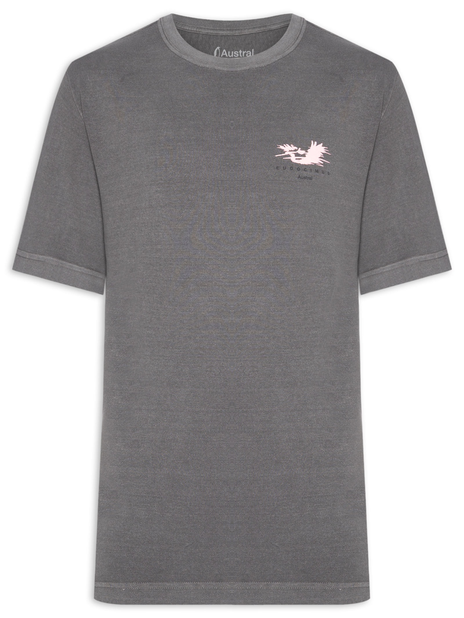 Camiseta Masculina Oversized Ruber Cinza Austral