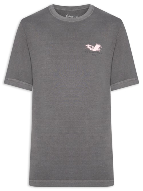 Camiseta Masculina Oversized Ruber – Cinza