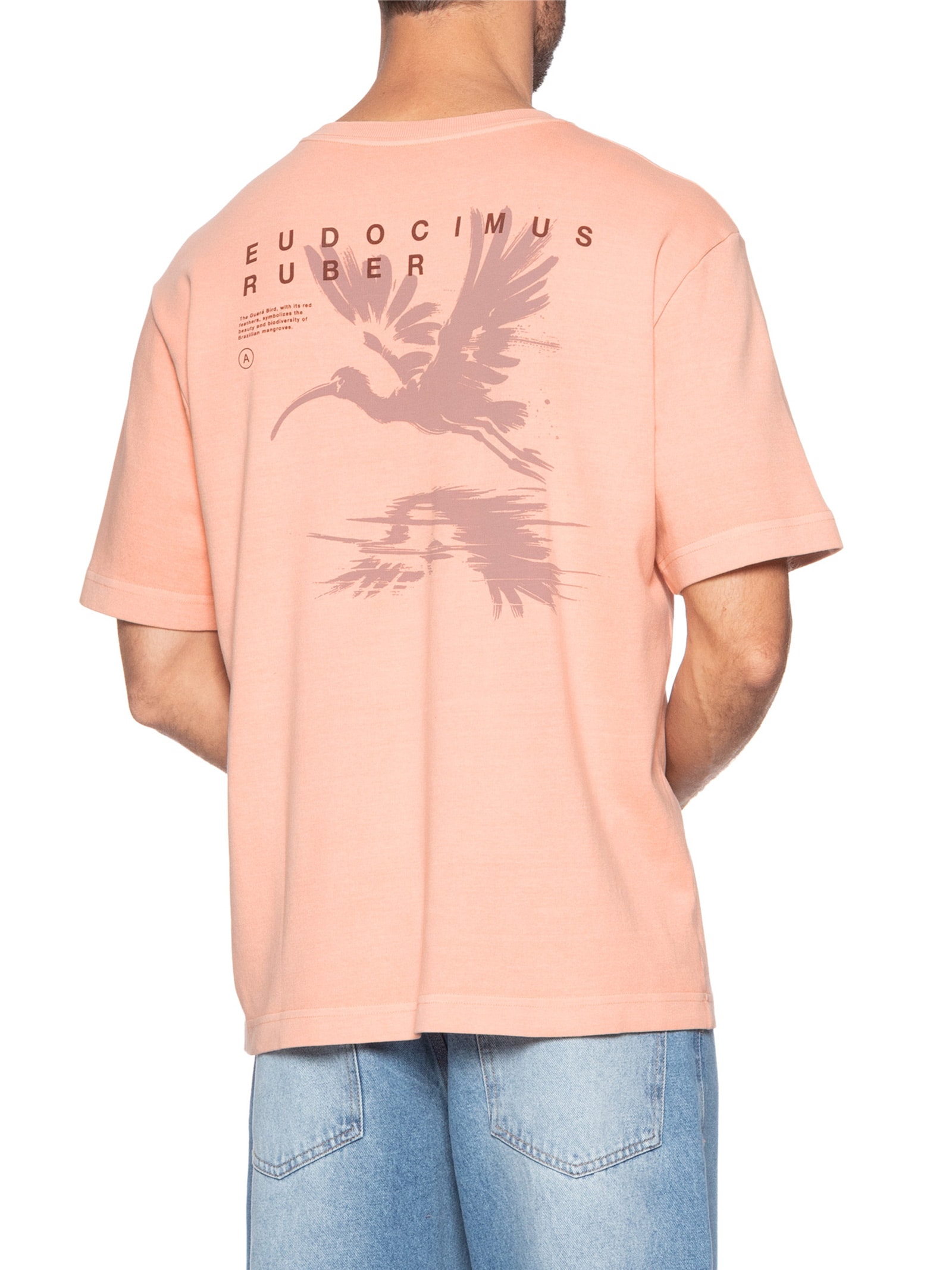 Camiseta Masculina Oversized Ruber Laranja Austral