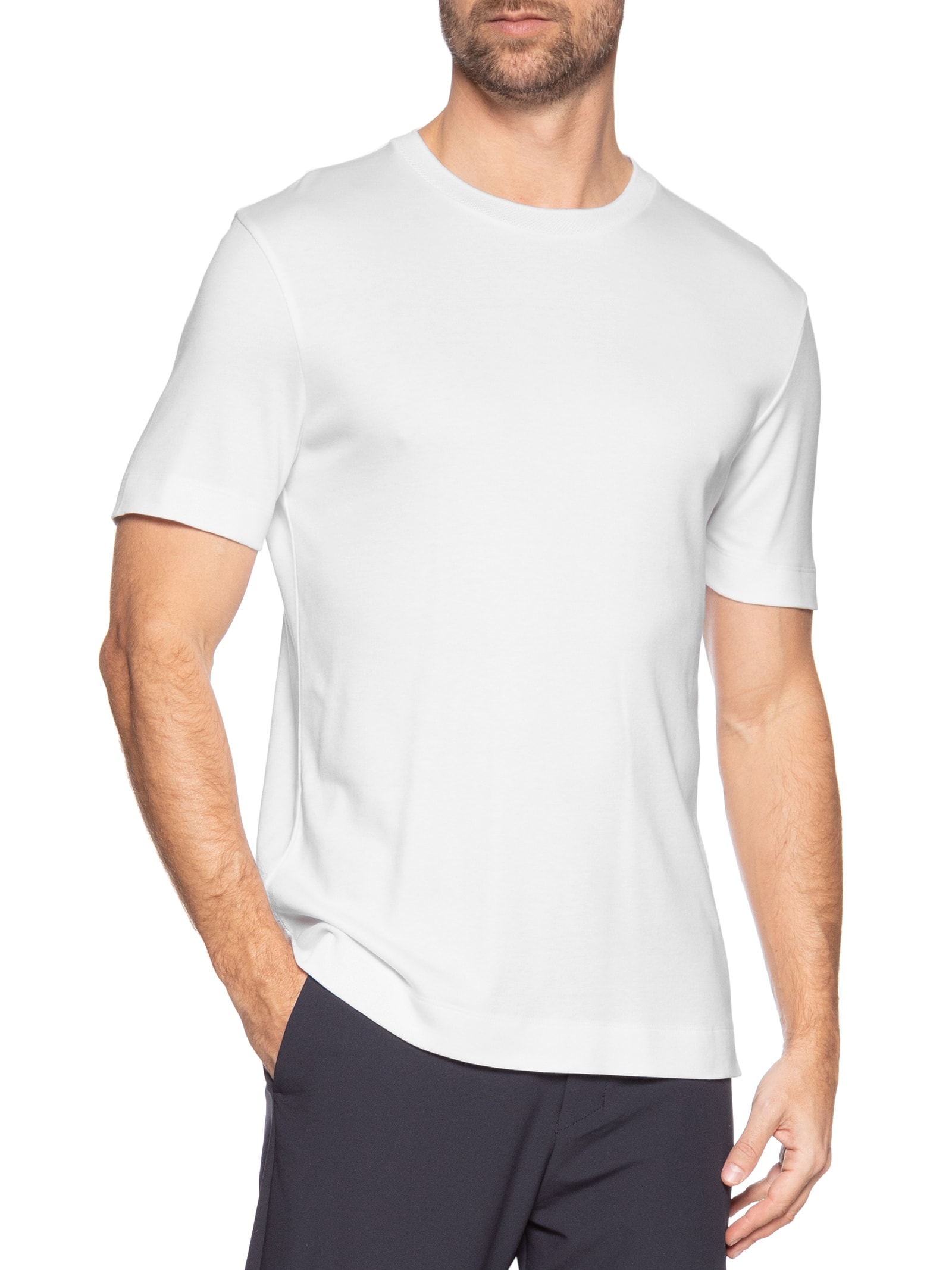 Camiseta Masculina P-Thompson 52 Branco Boss