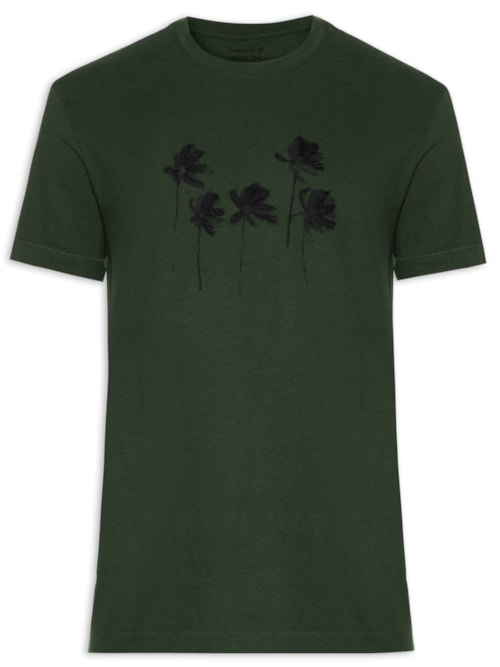 Camiseta Masculina Palm Tree Juta – Verde