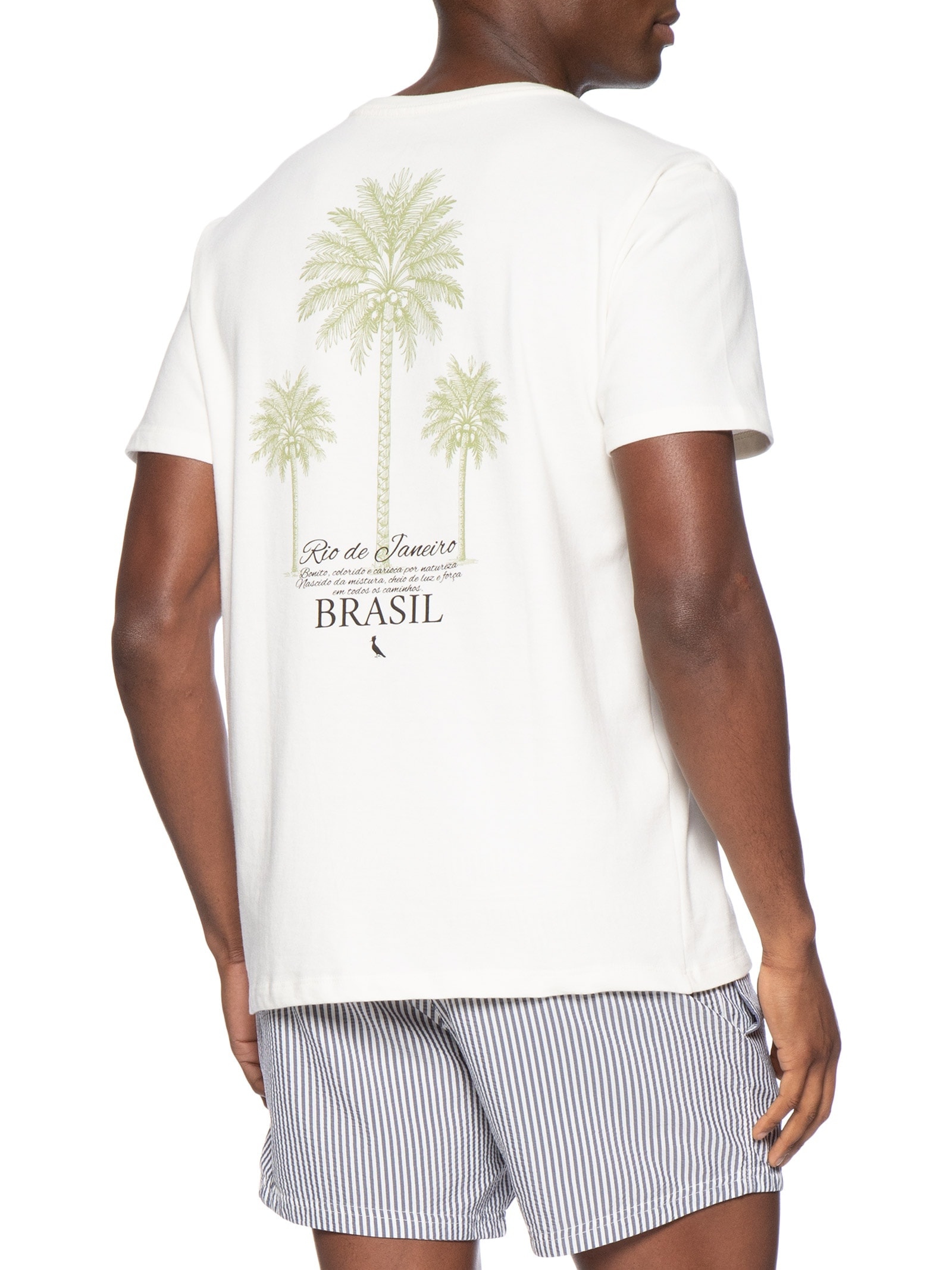 Camiseta Masculina Palmeiras Rio de Janeiro Off White Reserva