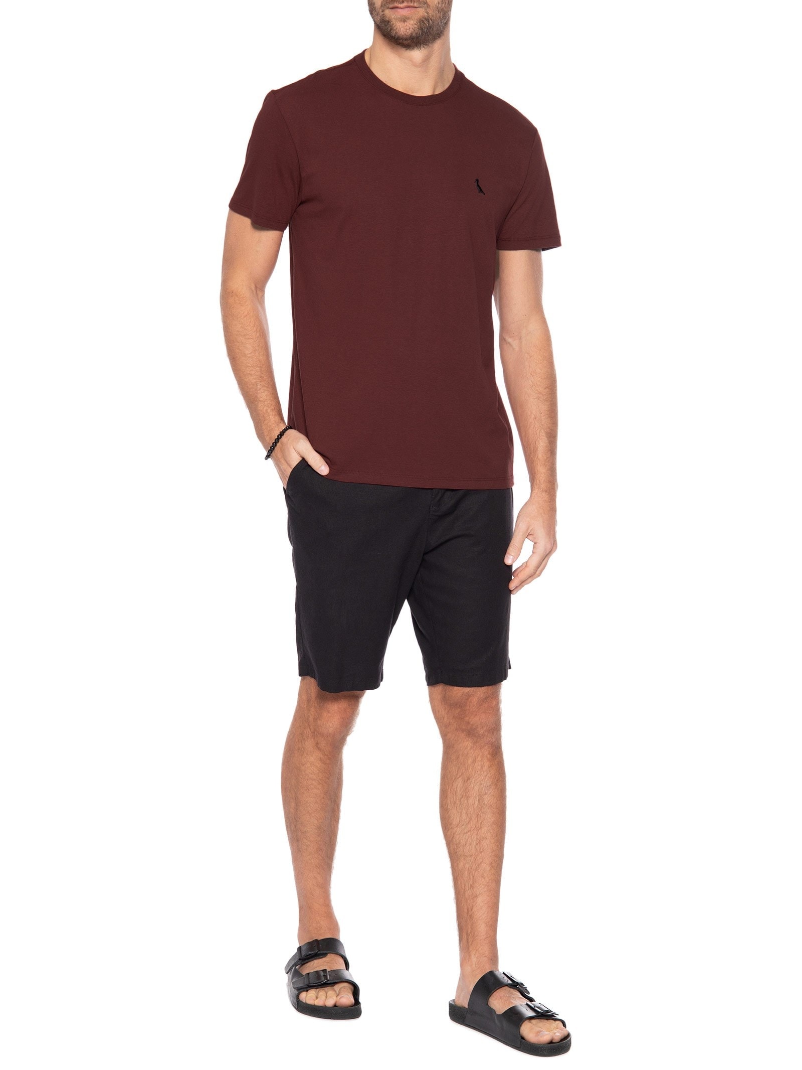 Camiseta Masculina Paris Vinho Reserva