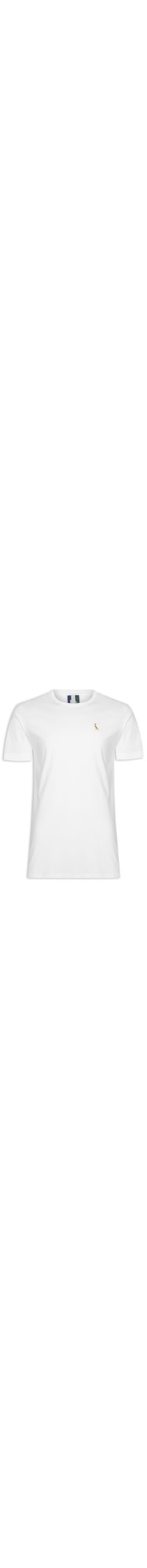 Camiseta Masculina Patch Golden - Branco
