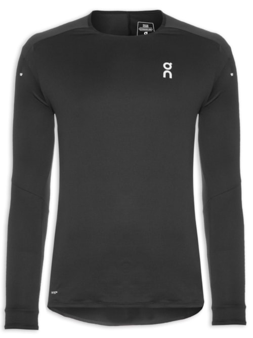 Camiseta Masculina Performance Manga Longa - Preto