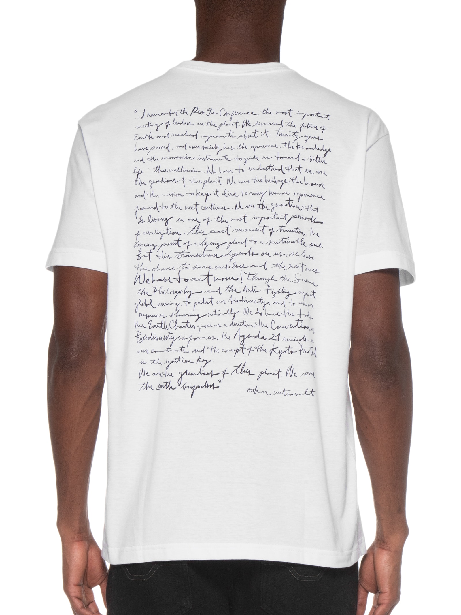 Camiseta Masculina Pet Manifesto Branco Osklen