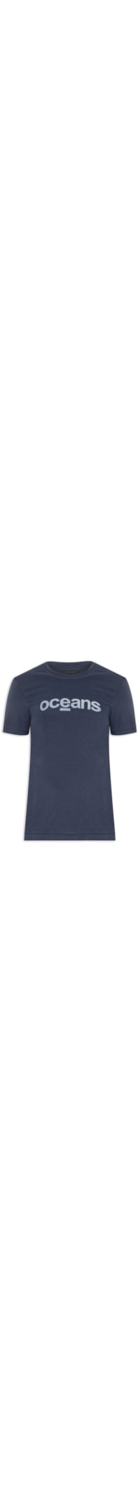 Camiseta Masculina Pet Oceans - Azul