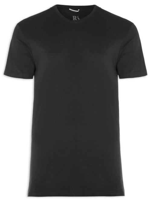 Camiseta Masculina Pf Pima Cores – Preto