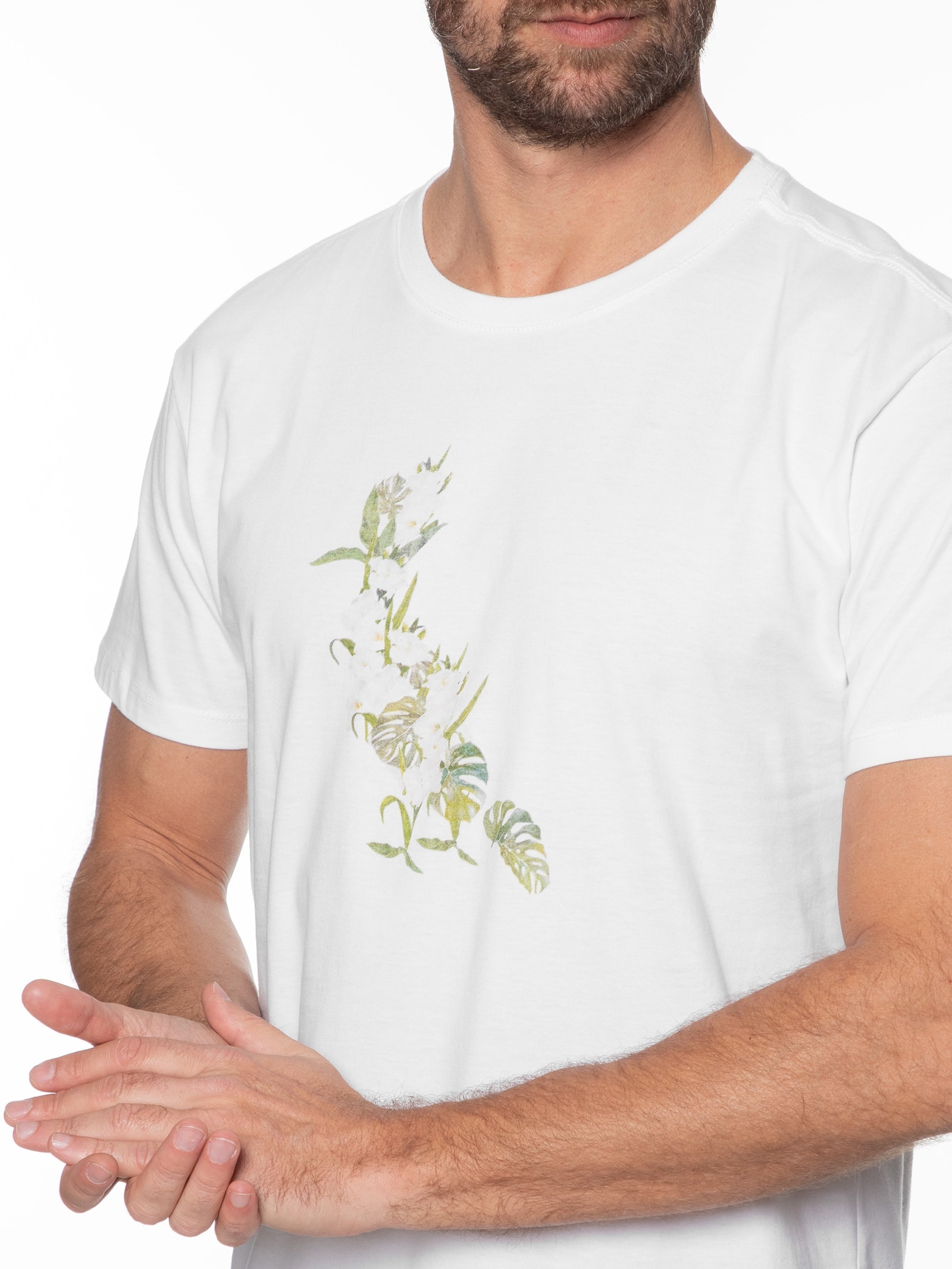 Camiseta Masculina Pica Pau Palmas Fresh Branco  Reserva