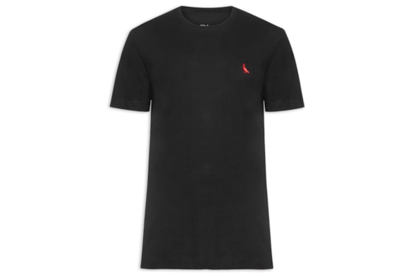 Camiseta Masculina PicaPau Algodão Peruano - Preto