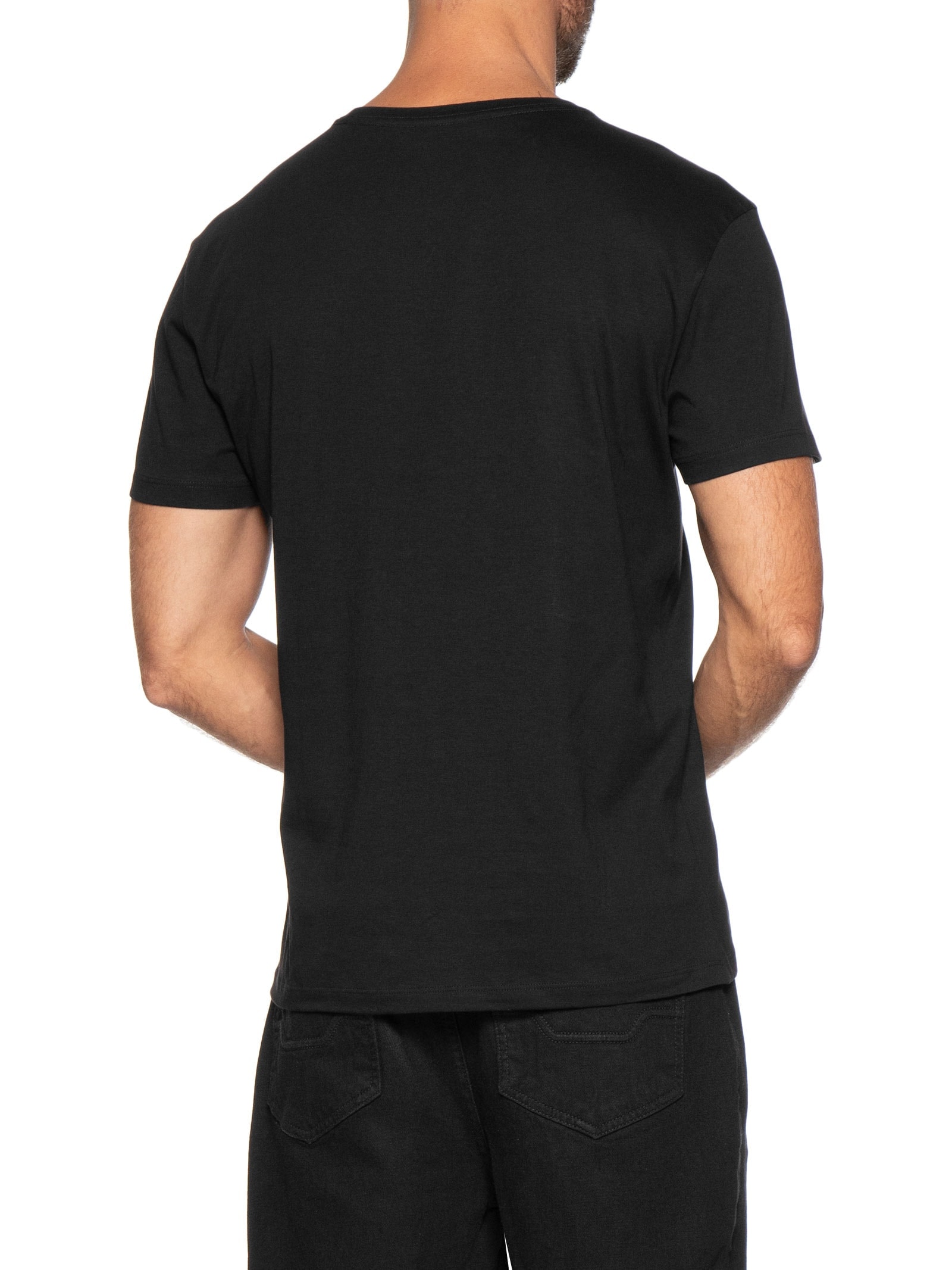 Camiseta Masculina PicaPau Algodão Peruano Preto Reserva