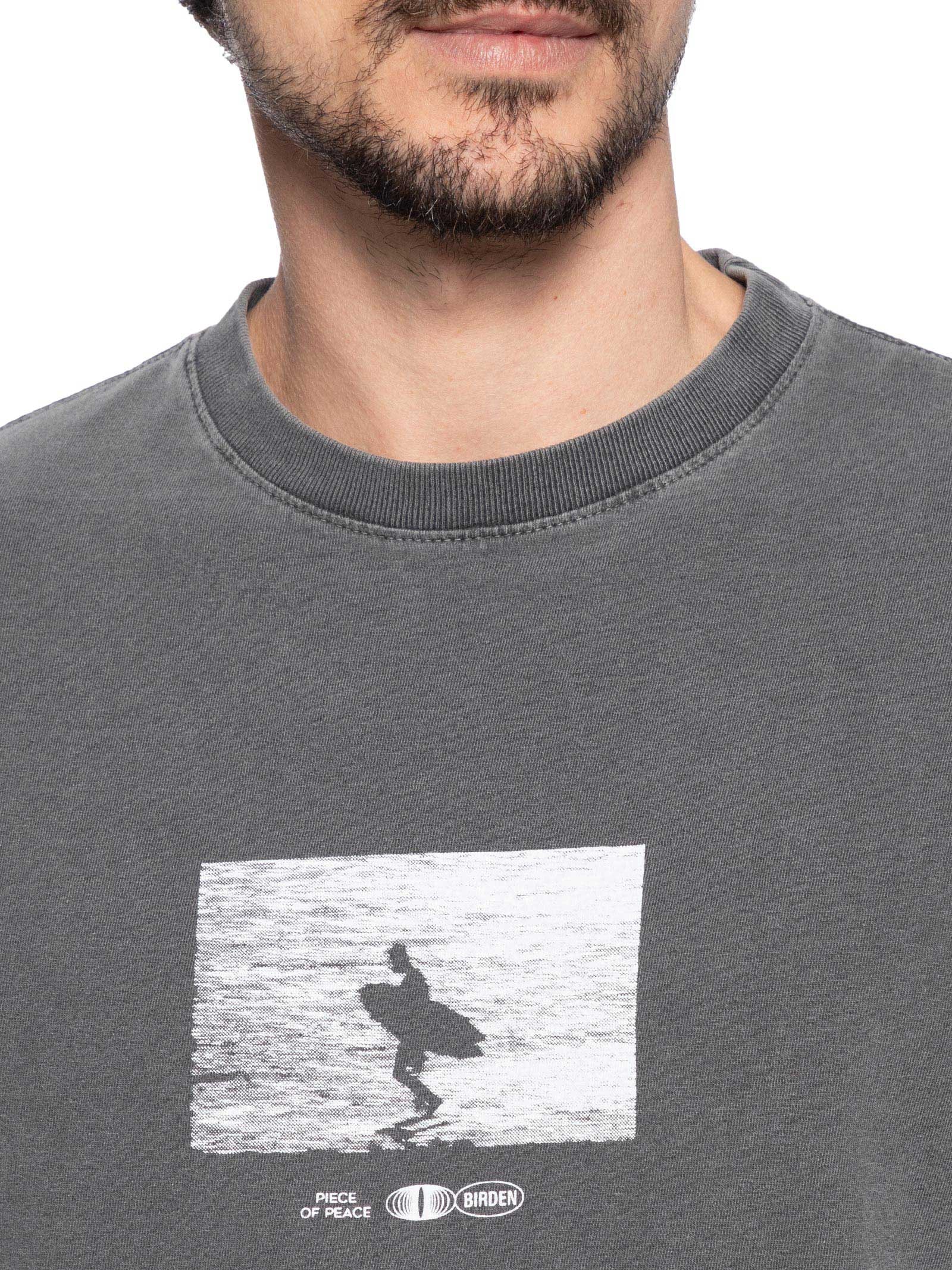 Camiseta Masculina Piece Of Peace Cinza Birden