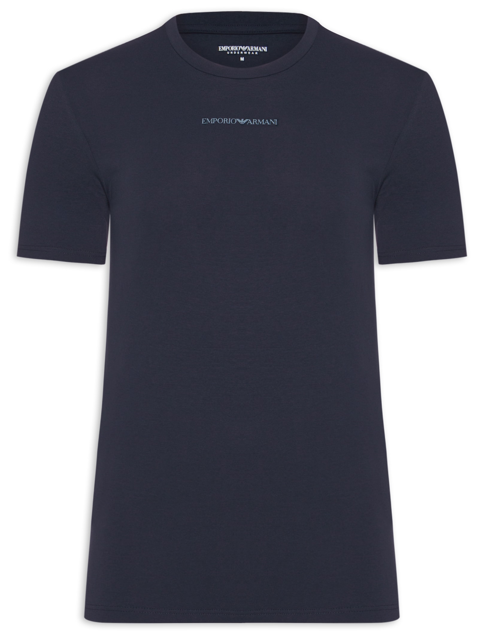 Camiseta Masculina Pijama Mc Sleeve Parte Alta Azul Emporio Armani Bodywear