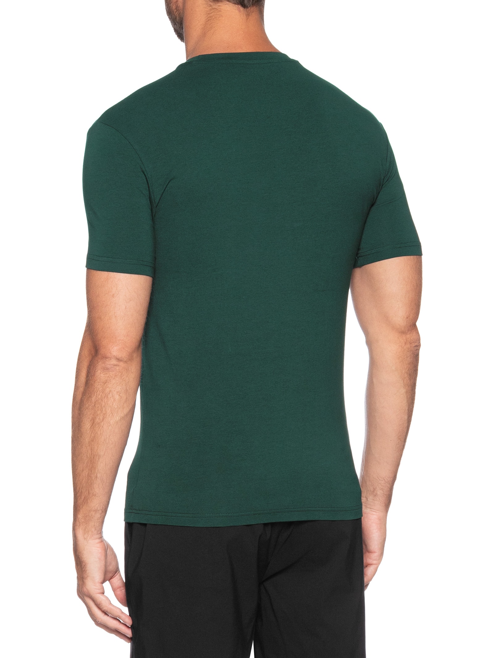 Camiseta Masculina Pijama Mc Sleeve Parte Alta Verde Emporio Armani Bodywear