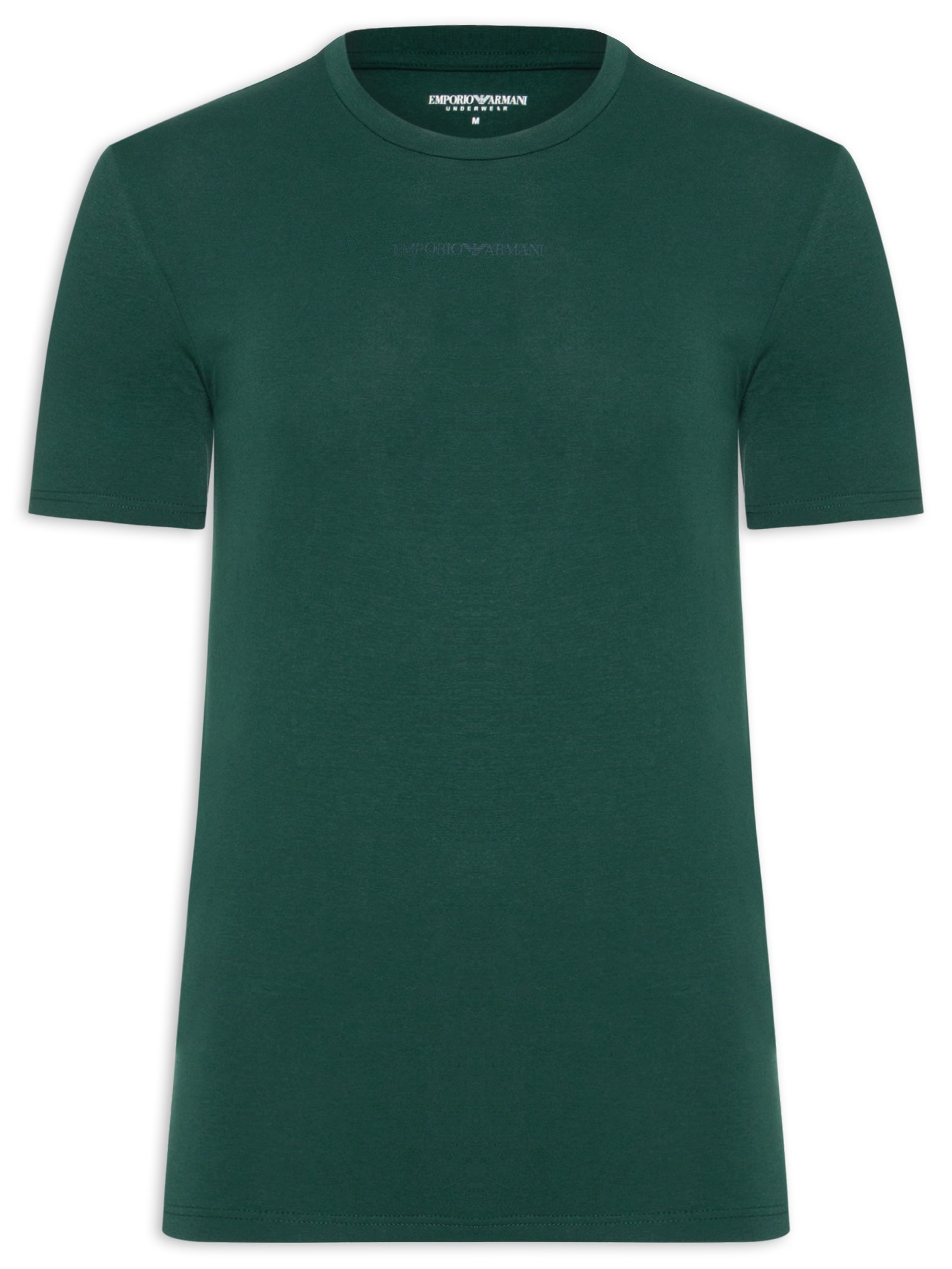 Camiseta Masculina Pijama Mc Sleeve Parte Alta Verde Emporio Armani Bodywear