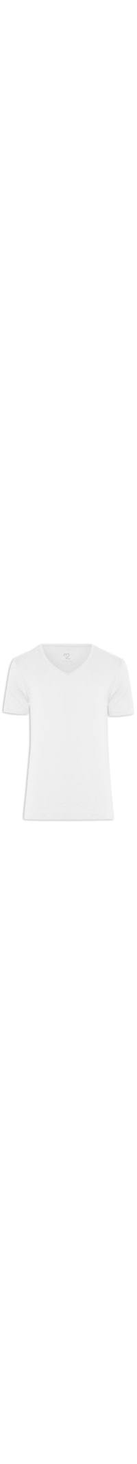 Camiseta Masculina Pima Berlim Decote V Regular Fit - Branco