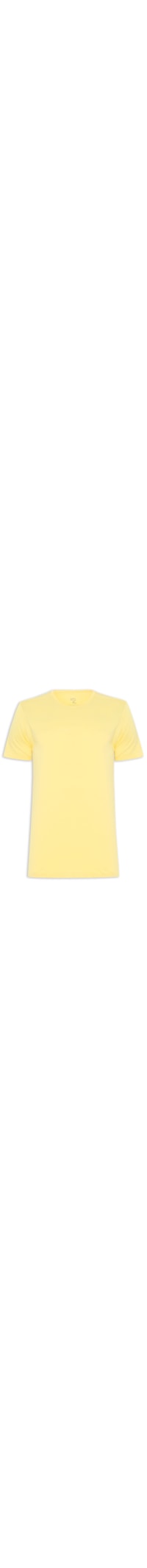 Camiseta Masculina Pima Berlim Gola Careca Regular Fit - Amarelo