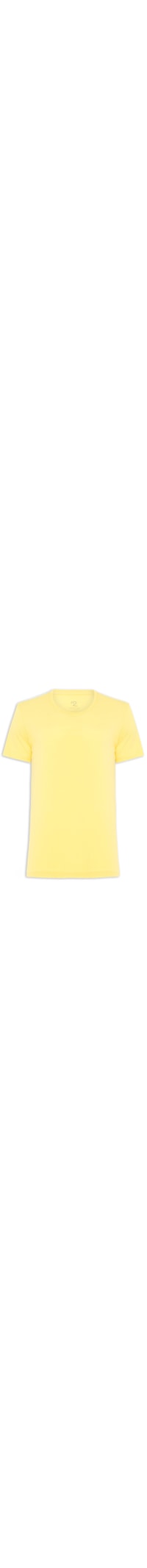 Camiseta Masculina Pima Berlim Gola U Regular Fit - Amarelo