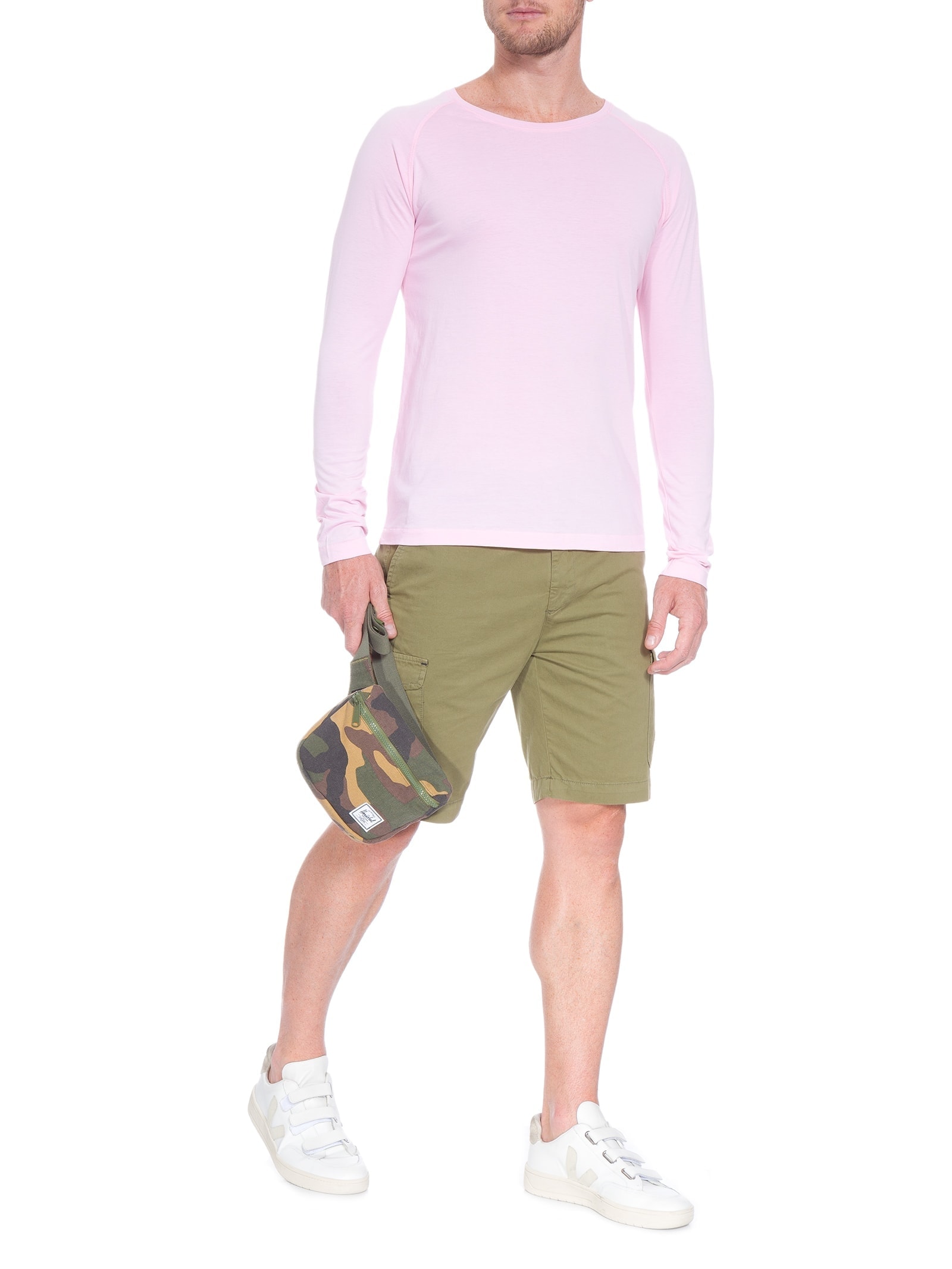 Camiseta Masculina Pima Berlim Regular Fit Rosa '2 Essential