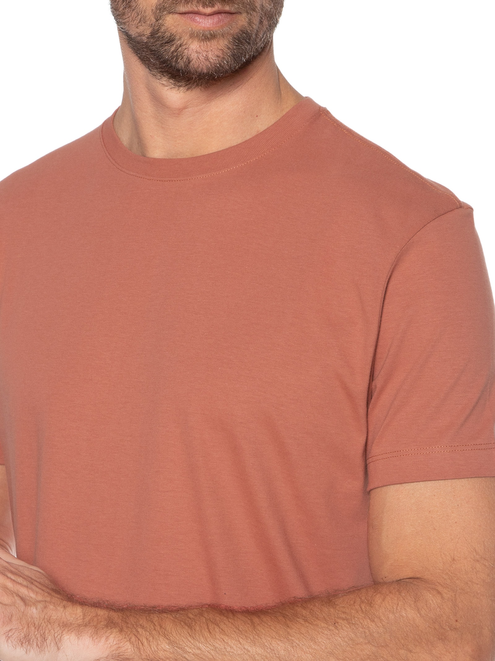 Camiseta Masculina Pima Coleção Marrom Foxton