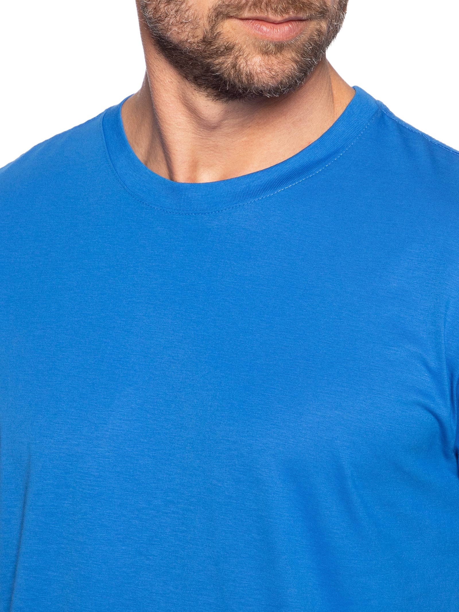 Camiseta Masculina Pima Cores Co Azul Reserva