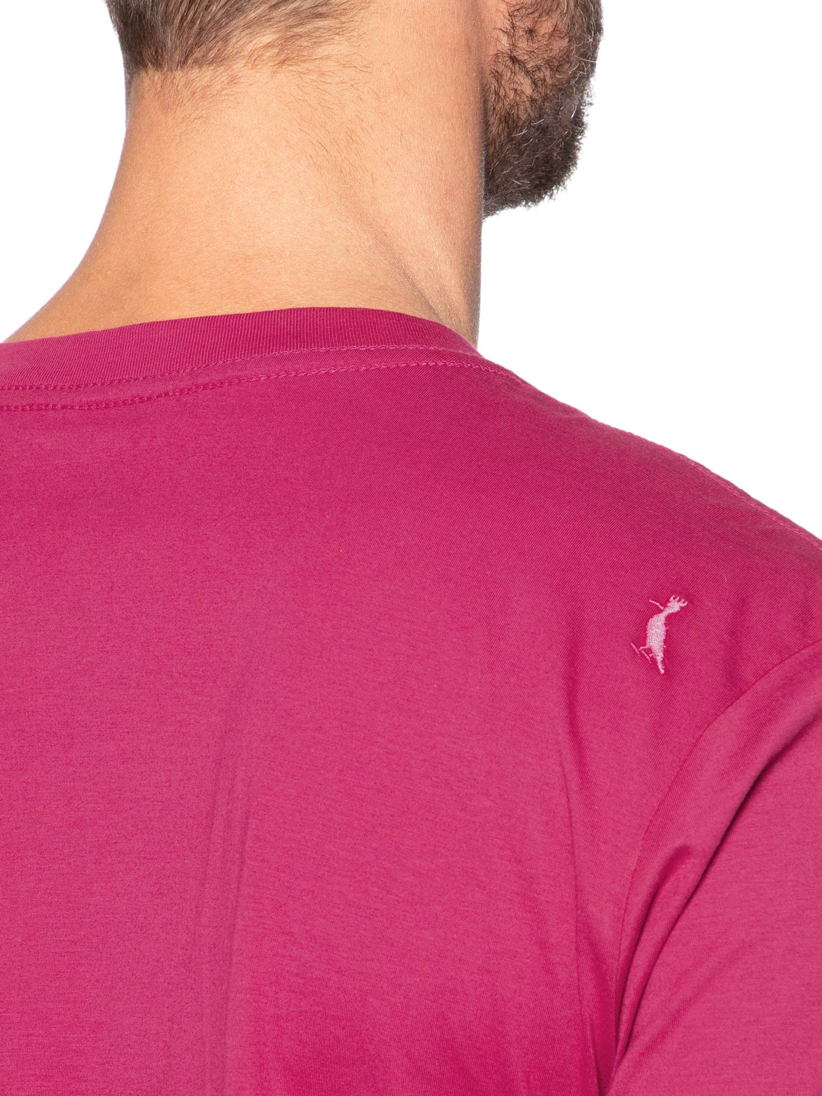 Camiseta Masculina Pima Cores Co Rosa Reserva