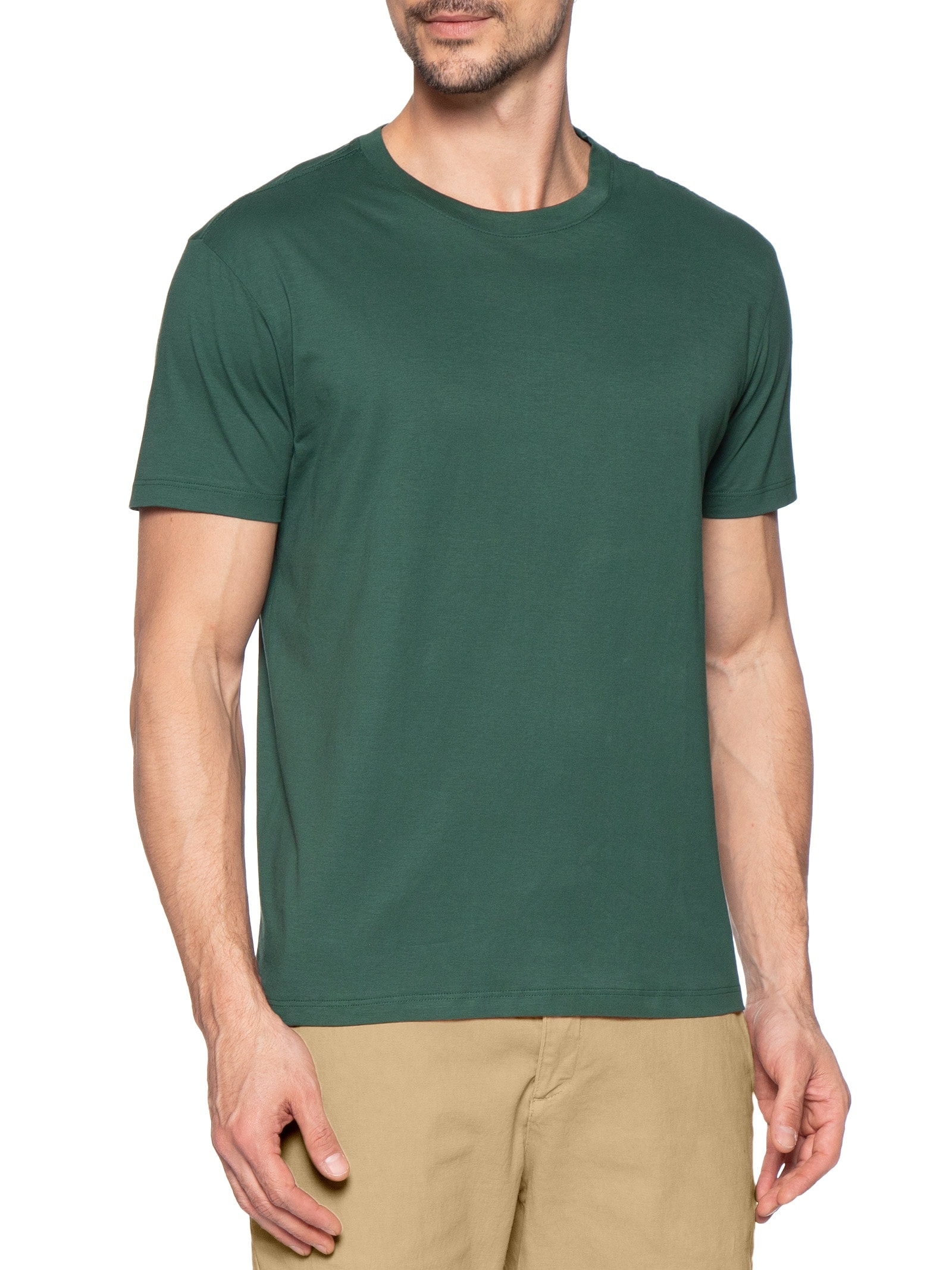 Camiseta Masculina Pima Cores Co Verde Reserva