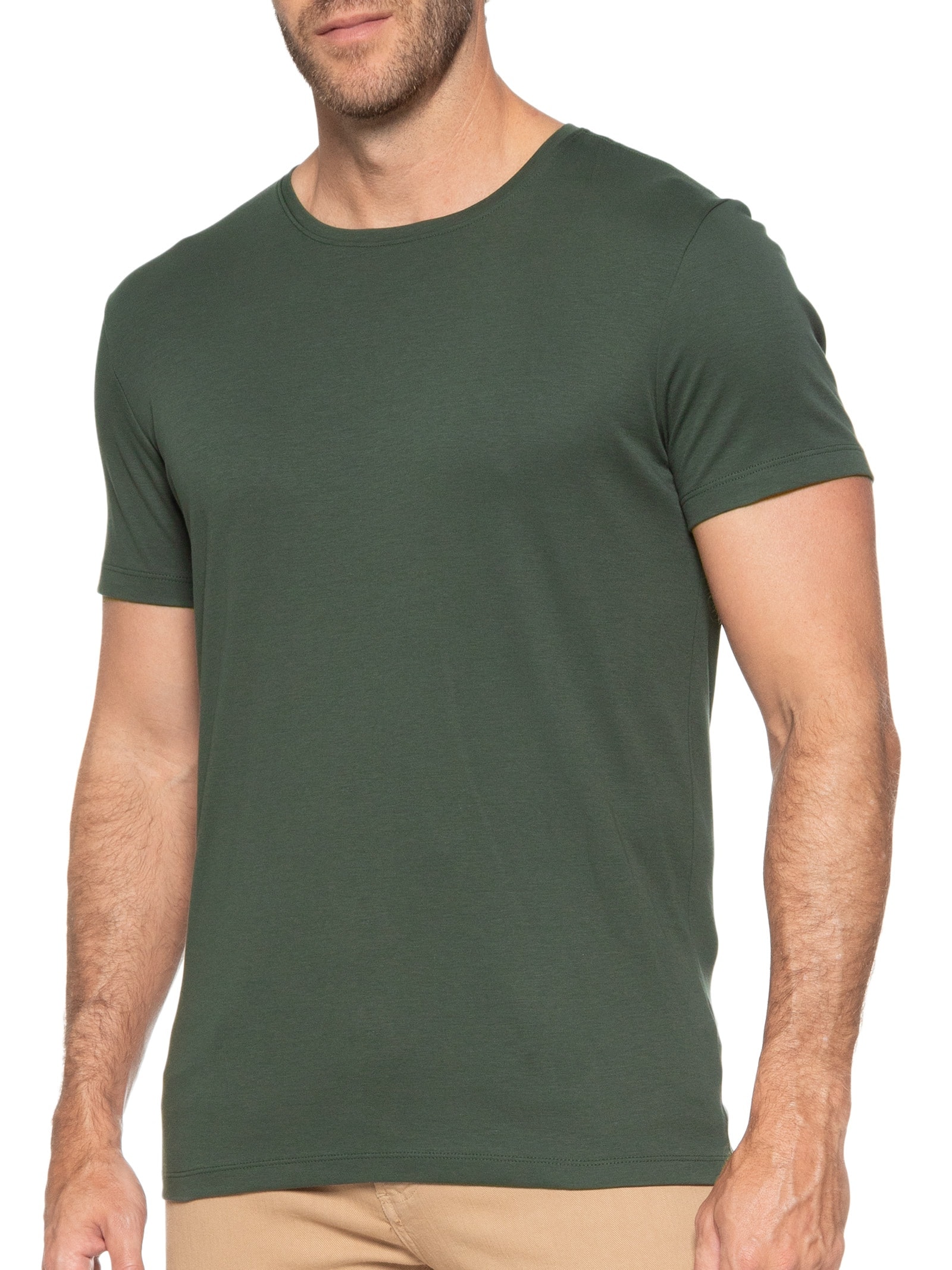 Camiseta Masculina Pima Cotton Verde Pineapple