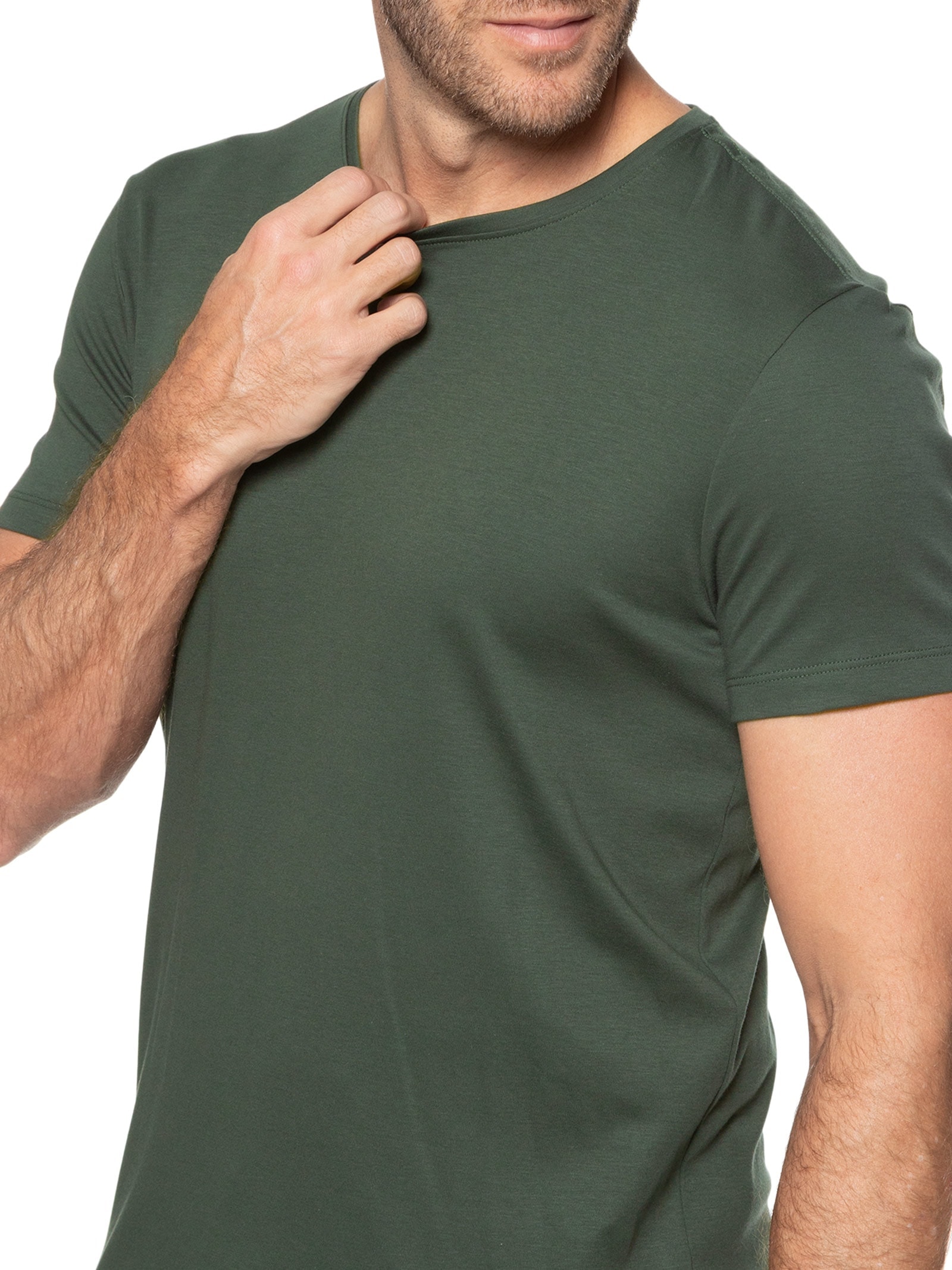 Camiseta Masculina Pima Cotton Verde Pineapple