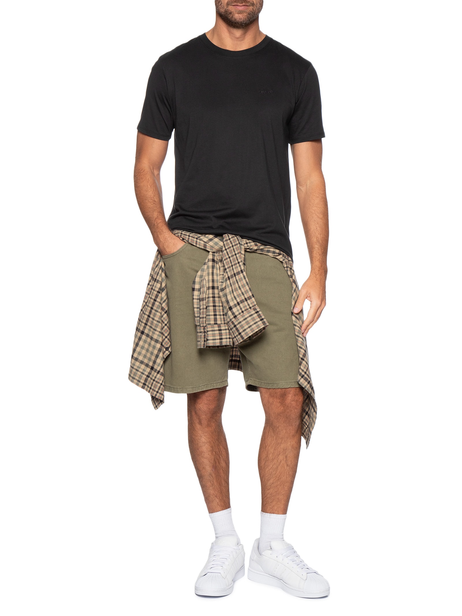 Camiseta Masculina Pima Icon Tee Preto Levi's