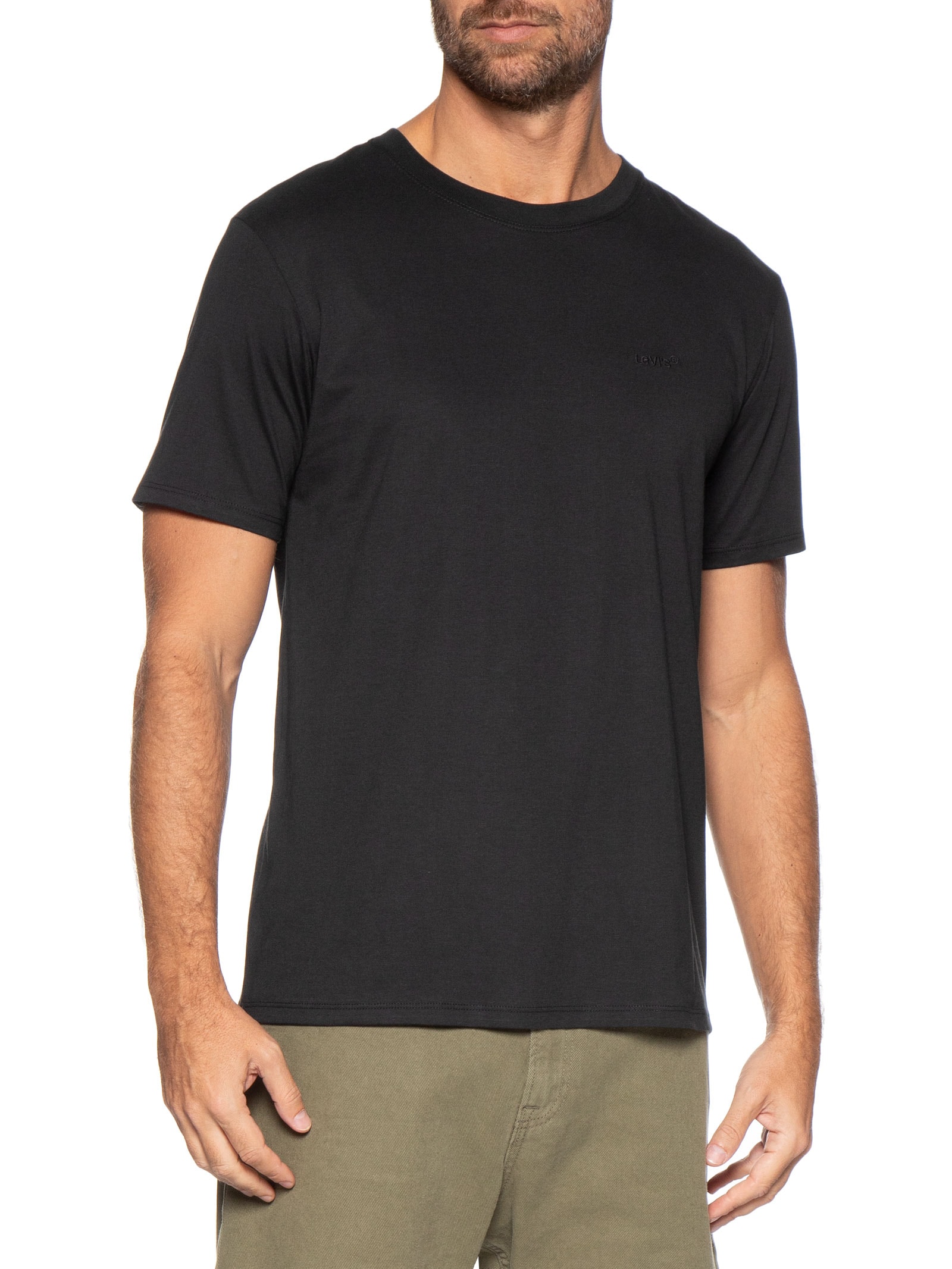 Camiseta Masculina Pima Icon Tee Preto Levi's