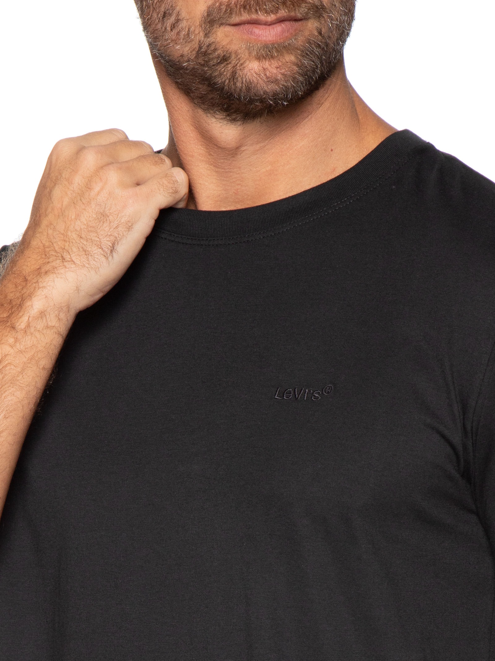 Camiseta Masculina Pima Icon Tee Preto Levi's